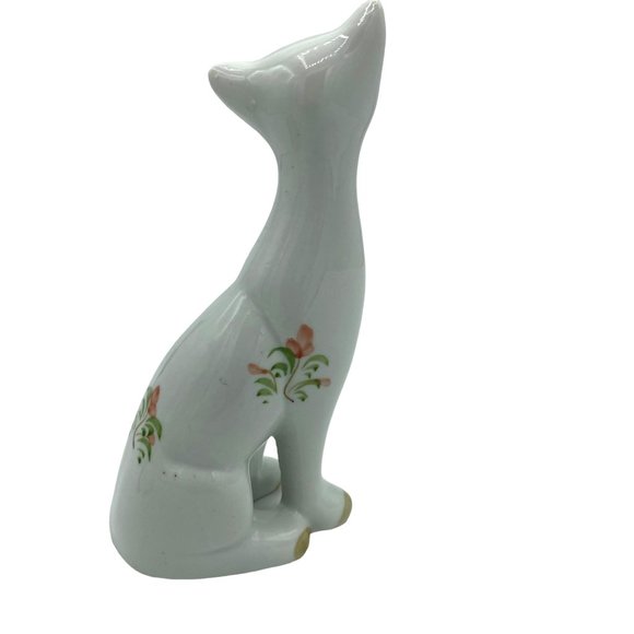 2 Vintage Hand Painted Porcelain Cat Figurines Kittens 6 inches - Picture 10 of 16